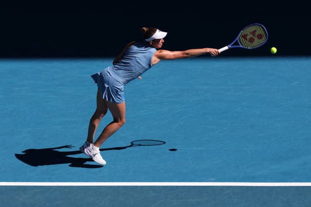 Elise Mertens during her fourth round match Australian Open tennis tournament, Day Nine, Melbourne Park, Australia - 26 Jan 2026Melbourne Melbourne Park Victoria (VIC) Australia  Copyright: xRachelxBach Shutterstockx 16403644bg