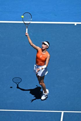 Australian Open - Melbourne Xinyu Wang (CHI) during her fourth round match at the 2026 Australian Open at Melbourne Park in Melbourne, AUSTRALIA, on January 26, 2026. Photo by Corinne Dubreuil ABACAPRESS.COM Melbourne Australia  Copyright: xDubreuilxCorinne ABACAx