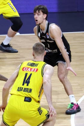 DEU, easyCredit BBL, ALBA vs BMA365 Bamberg Baskets, 25 01 2026, Max Schmeling Halle, Berlin, DEU, easyCredit BBL, ALBA vs BMA365 Bamberg Baskets, pictured nordphotoxGmbHx xEngler nph00076