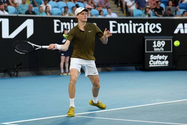 Jannik Sinner during his fourth round match Australian Open tennis tournament, Day Nine, Melbourne Park, Australia - 26 Jan 2026Melbourne Melbourne Park Victoria (VIC) Australia  Copyright: xRachelxBach Shutterstockx 16403644ct
