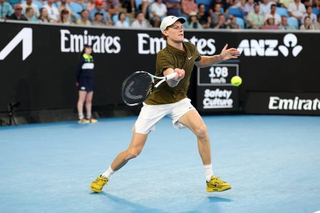Jannik Sinner during his fourth round match Australian Open tennis tournament, Day Nine, Melbourne Park, Australia - 26 Jan 2026Melbourne Melbourne Park Victoria (VIC) Australia  Copyright: xRachelxBach Shutterstockx 16403644cz