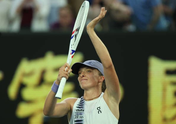 January 26, 2026, Melbourne, Victoria, Australia: IGA SWIATEK of Poland after the match against M. Inglis of Australia in the fourth round of Australian Open, Melbourne, Australia. Iga won 6:0, 6:3. Melbourne Australia - ZUMAc278 20260126_zsp_c278_029 Copyright: xMarcinxCholewinskix