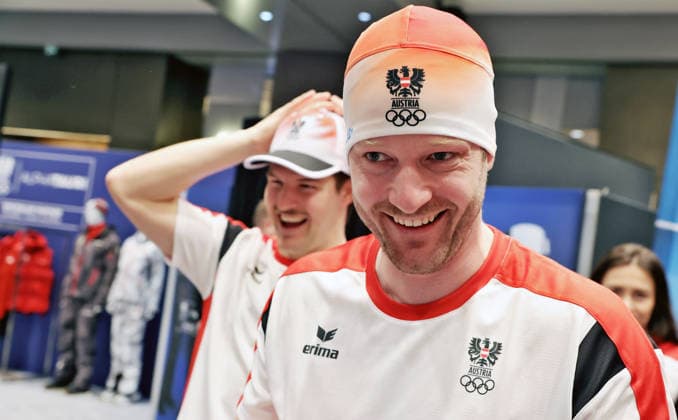 OLYMPICS - Winter Olympic Games, Olympische Spiele, Olympia, OS Milano Cortina 2026 VIENNA,AUSTRIA,26.JAN.26 - OLYMPICS - Winter Olympic Games Milano Cortina 2026, preview, OEOC equipping. Image shows Nicolas Lussnig (AUT) and Johannes Aujesky (AUT).  GEPAxpictures xMatthiasxHauer