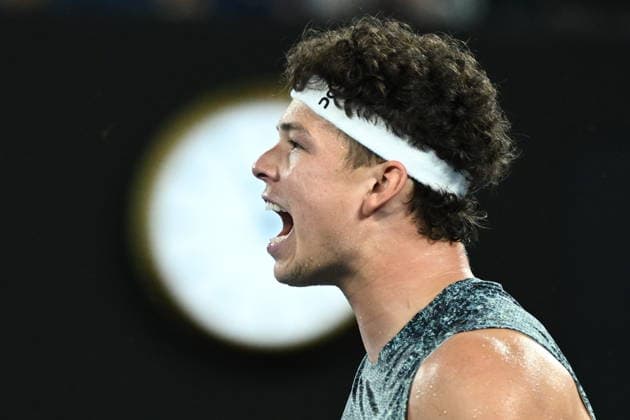 TENNIS AUSTRALIAN OPEN, Ben Shelton of USA during the Men™s 4th round match against Casper Ruud of Norway on day 9 of the 2026 Australian Open tennis tournament at Melbourne Park in Melbourne, Monday, January 26, 2026. ( NO ARCHIVING MELBOURNE VICTORIA AUSTRALIA  Copyright: xJOELxCARRETTx 20260126130851753339