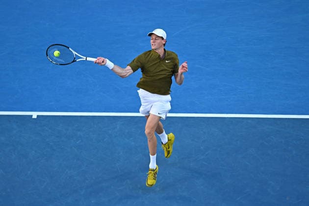 Australian Open - Melbourne Jannik Sinner (ITA) during his fourth round match at the 2026 Australian Open at Melbourne Park in Melbourne, AUSTRALIA, on January 26, 2026. Photo by Corinne Dubreuil ABACAPRESS.COM Melbourne Australia  Copyright: xDubreuilxCorinne ABACAx