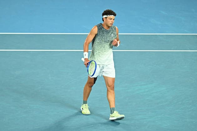 Australian Open - Melbourne Ben Shelton (USA) during his fourth round match at the 2026 Australian Open at Melbourne Park in Melbourne, AUSTRALIA, on January 26, 2026. Photo by Corinne Dubreuil ABACAPRESS.COM Melbourne Australia  Copyright: xDubreuilxCorinne ABACAx