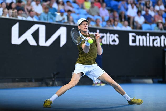 Australian Open - Melbourne Jannik Sinner (ITA) during his fourth round match at the 2026 Australian Open at Melbourne Park in Melbourne, AUSTRALIA, on January 26, 2026. Photo by Corinne Dubreuil ABACAPRESS.COM Melbourne Australia  Copyright: xDubreuilxCorinne ABACAx