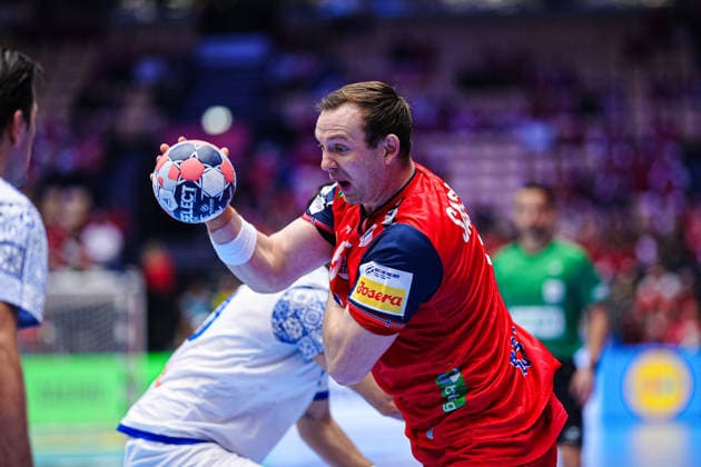 Sander Sagosen Norway, 05 DEN, Portugal vs Norway, Handball, EHF European Championship 2026, Main Round, Matchday 3, 26 01 2026 DEN, Portugal vs Norway, Handball, EHF European Championship 2026, Main Round, Matchday 3, 26 01 2026 Herning Copyright: xEibner-Pressefoto MarcelxvonxFehrnx EP_MFN