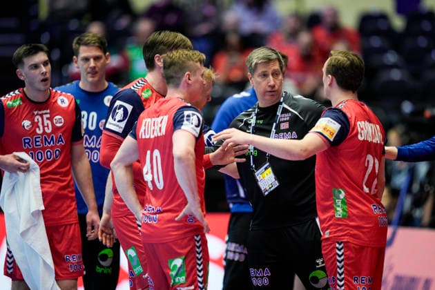 Handball European Championship 2026 Portugal Norway Herning, Denmark 20260126 Norway during the European Championship handball match between Portugal and Norway in the Boxen arena in Herning Photo Stian Lysberg Solum NTB Herning Denmark EDITORIAL USE ONLY RESTRICTED USE FOR BETTING COMPANIES  Copyright: xStianxLysbergxSolumx xNTBx