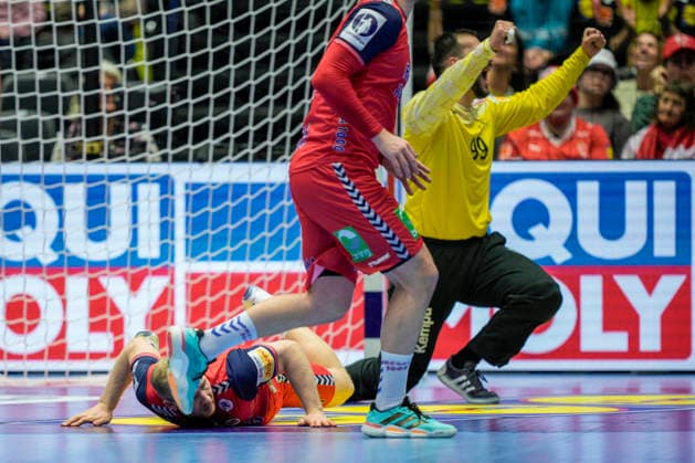 Handball European Championship 2026 Portugal Norway Herning, Denmark 20260126 Kevin Gulliksen during the European Championship handball match between Portugal and Norway at Boxen arena in Herning Photo Stian Lysberg Solum NTB Herning Denmark EDITORIAL USE ONLY RESTRICTED USE FOR BETTING COMPANIES  Copyright: xStianxLysbergxSolumx xNTBx