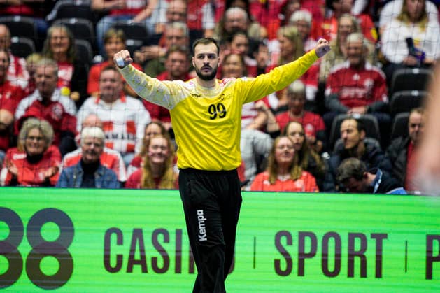 Handball European Championship 2026 Portugal Norway Herning, Denmark 20260126 Diogo Valerio during the European Championship handball match between Portugal and Norway at Boxen arena in Herning Photo Stian Lysberg Solum NTB Herning Denmark EDITORIAL USE ONLY RESTRICTED USE FOR BETTING COMPANIES  Copyright: xStianxLysbergxSolumx xNTBx