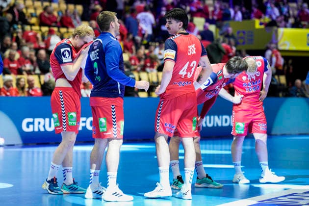 Handball European Championship 2026 Portugal Norway Herning, Denmark 20260126 Norway after the European Championship handball match between Portugal and Norway in the Boxen arena in Herning Photo Stian Lysberg Solum NTB Herning Denmark EDITORIAL USE ONLY RESTRICTED USE FOR BETTING COMPANIES  Copyright: xStianxLysbergxSolumx xNTBx