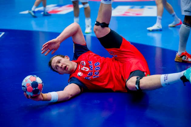 Handball European Championship 2026 Portugal Norway Herning, Denmark 20260126 Sander Sagosen during the European Championship handball match between Portugal and Norway at Boxen arena in Herning Photo Stian Lysberg Solum NTB Herning Denmark EDITORIAL USE ONLY RESTRICTED USE FOR BETTING COMPANIES  Copyright: xStianxLysbergxSolumx xNTBx