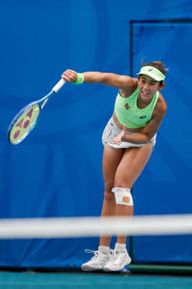 Philippine Women s Open Lanlana Tararudee of Thailand serves to Simona Waltert of Switzerland during day one of the Philippine Women s Open in Manila, Philippines on January 26, 2026. The Philippine Women s Open runs from January 26 to 31 2026 Manila Philippines  Copyright: xMatrixxImagesx xMarkxCristinox