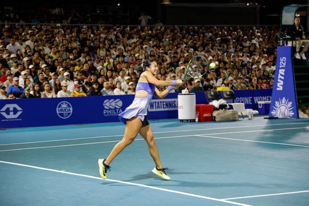 Philippine Women s Open Alexandra Eala of the Philippines in action against Alina Charaeva of Russia during day one of the Philippine Women s Open in Manila, Philippines on January 26, 2026. The Philippine Women s Open runs from January 26 to 31 2026 Manila Philippines  Copyright: xMatrixxImagesx xMarkxCristinox