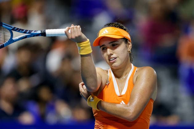 Philippine Women s Open Camila Osorio of Columbia reacts during her tennis match against Sakura Hosogi of Japan during day one of the Philippine Women s Open in Manila, Philippines on January 26, 2026. The Philippine Women s Open runs from January 26 to 31 2026 Manila Philippines  Copyright: xMatrixxImagesx xMarkxCristinox