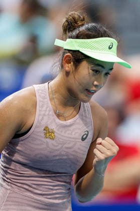 Philippine Women s Open Lanlana Tararudee of Thailand reacts after defeating Simona Waltert of Switzerland during day one of the Philippine Women s Open in Manila, Philippines on January 26, 2026. The Philippine Women s Open runs from January 26 to 31 2026 Manila Philippines  Copyright: xMatrixxImagesx xMarkxCristinox