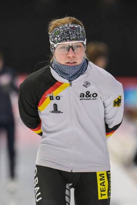 EISSCHNELLLAUF - Josephine SCHLÖRB (GER) bei dem ISU Eisschnelllauf Weltcup in Inzell über 3.000m der Damen Division B am 24.01.2026, Deutschland, Oberbayern, Traunstein Inzell Max-Aicher-Arena Oberbayern Deutschland *** SPEED SKATING Josephine SCHLÖRB GER at the ISU Speed Skating World Cup in Inzell over 3 000m Womens Division B on 24 01 2026, Germany, Oberbayern, Traunstein Inzell Max Aicher Arena Oberbayern Germany