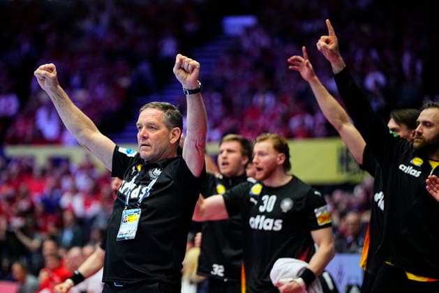 European Men s Handball Championship Denmark Germany Germanyys coach Alfred Gislason during the EHF Euro 2026 main round men s handball match between Denmark and Germany at Jyske Bank Boxen in Herning, Monday, January 26, 2026 Photo Bo Amstrup Scanpix 2026 , Herning Denmark  Copyright: BoxAmstrupx spdk20260126-210805-L