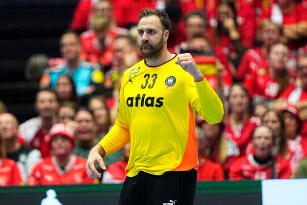 Men s Handball European Championship Denmark Germany Germany Germanyys goalkeeper Andreas Wolff during the EHF Euro 2026 main round men s handball match between Denmark and Germany at Jyske Bank Boxen in Herning, Monday, January 26, 2026 Photo Bo Amstrup Scanpix 2026 , Herning Denmark  Copyright: BoxAmstrupx spdk20260126-215434-L