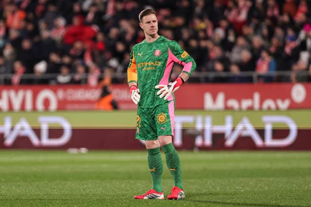 January 26, 2026, Girona, Girona, SPAIN: Marc-Andre ter Stegen of Girona FC looks on during the Spanish league, LaLiga EA Sports, football match played between Girona FC and Getafe CF at Montilivi stadium on January 26, 2026 in Girona, Spain. Girona SPAIN - ZUMAa181 20260126_zaa_a181_032 Copyright: xJavierxBorregox
