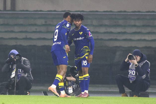 CALCIO - Serie A - Hellas Verona FC vs Udinese Calcio Gift Orban of Hellas Verona FCb celebrates after scoring during Hellas Verona FC vs Udinese Calcio, 22Â° Serie A Enilive 2025-26 game at Marcantonio Bentegodi stadium in Verona (VR), Italy, on January 26, 2026. Verona Italy  Copyright: xIPAxSport ABACAx