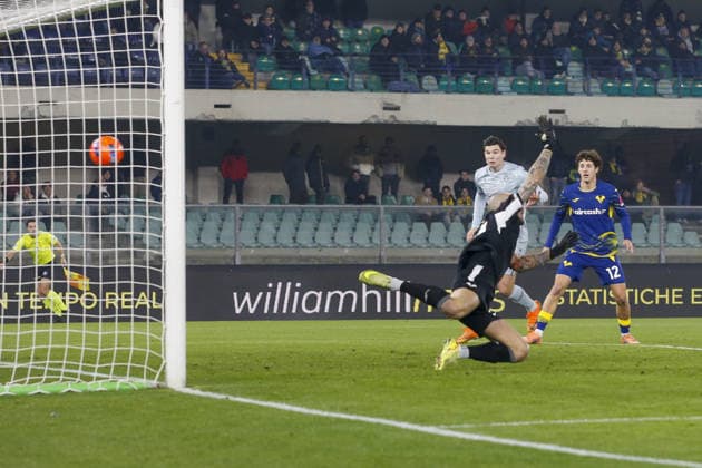 CALCIO - Serie A - Hellas Verona FC vs Udinese Calcio Arthur Atta of Udinese FC scores a goal during Hellas Verona FC vs Udinese Calcio, 22Â° Serie A Enilive 2025-26 game at Marcantonio Bentegodi stadium in Verona (VR), Italy, on January 26, 2026. Verona Italy  Copyright: xIPAxSport ABACAx