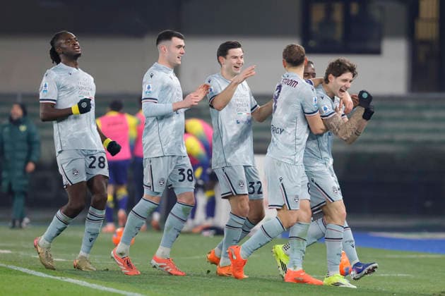 January 26, 2026, Verona, VR: Udinese s Alessandro Zanoli jubilates after scoring the goal 1-2 during the Italian Serie A soccer match Hellas Verona vs Udinese Calcio at Marcantonio Bentegodi Stadium in Verona, Italia, 26 January 2026. .ANSA EMANUELE PENNACCHIO. Soccer: Serie A; Hellas Verona Vs Udinese Calcio  - ZUMAa110 20260126_zaf_a110_015 Copyright: xEmanuelexPennacchiox