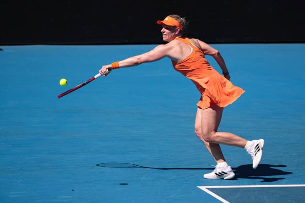 Daniela Hantuchova, Angelique Kerber, Legends Doubles, Australian Open 2026 Melbourne Park, Melbourne, Victoria, Australia Copyright: xJuergenxHasenkopfx