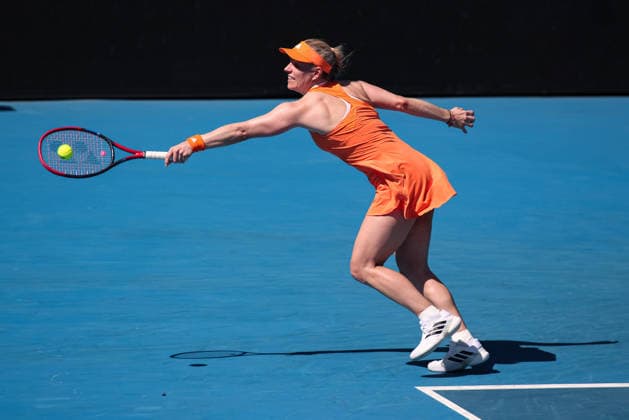 Daniela Hantuchova, Angelique Kerber, Legends Doubles, Australian Open 2026 Melbourne Park, Melbourne, Victoria, Australia Copyright: xJuergenxHasenkopfx
