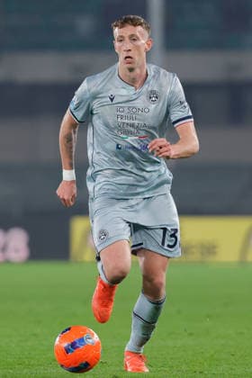 Hellas Verona Vs Udinese Calcio in Verona - 26 Jan 2026 Nicolò Bertola of Udinese Calcio in action during the Italian Serie A soccer match Hellas Verona vs Udinese Calcio at Marcantonio Bentegodi Stadium. Final score Hellas Verona 1:3 Udinese Calcio Verona Italy Copyright: xEmanuelexPennacchiox xSOPAxImagesx _PR11027