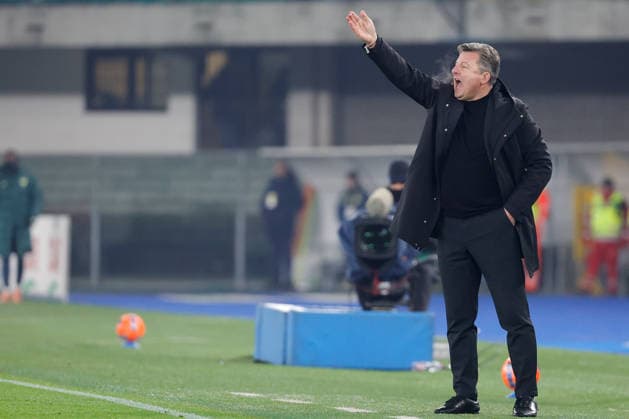 Hellas Verona Vs Udinese Calcio in Verona - 26 Jan 2026 Kosta Runjaic head coach of Udinese Calcio seen during the Italian Serie A soccer match Hellas Verona vs Udinese Calcio at Marcantonio Bentegodi Stadium. Final score Hellas Verona 1:3 Udinese Calcio Verona Italy Copyright: xEmanuelexPennacchiox xSOPAxImagesx _PR11908