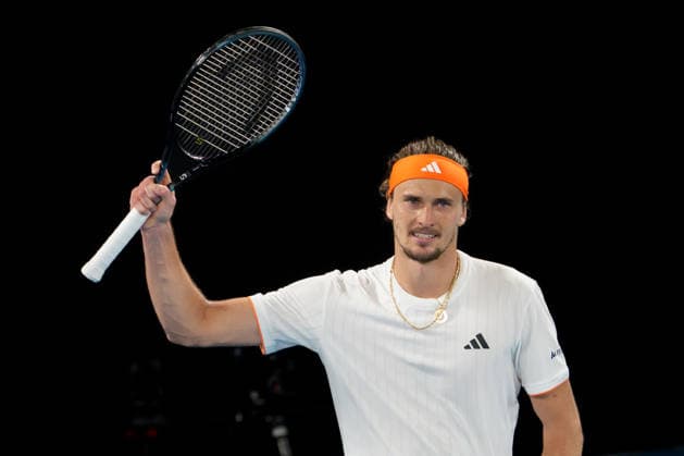 January 27, 2026: 3rd seed ALEXANDER ZVEREV of Germany in action against 25th seed LEARNER TIEN of the USA on Rod Laver Arena in a Men s Singles Quarterfinals match on day 10 of the 2026 Australian Open in Melbourne, Australia. ZVEREV won 63 67 61 76. Cal Media Melbourne Australia - ZUMAc04_ 20260127_faf_c04_019 Copyright: xSydneyxLowx