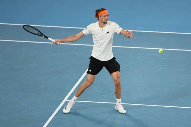 Alexander Zverev during his quarter final match Australian Open tennis tournament, Day Ten, Melbourne Park, Australia - 27 Jan 2026Melbourne Melbourne Park Victoria (VIC) Australia  Copyright: xRachelxBach Shutterstockx 16403663ba