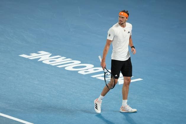 Alexander Zverev during his quarter final match Australian Open tennis tournament, Day Ten, Melbourne Park, Australia - 27 Jan 2026Melbourne Melbourne Park Victoria (VIC) Australia  Copyright: xRachelxBach Shutterstockx 16403663bb