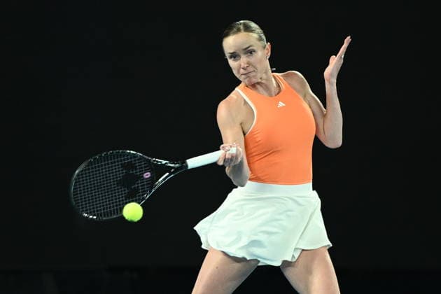 TENNIS AUSTRALIAN OPEN, Elina Svitolina of Ukraine in action during the Women™s quarter final match against Coco Gauff of USA on day 10 of the 2026 Australian Open tennis tournament at Melbourne Park in Melbourne, Tuesday, January 27, 2026. ( NO ARCHIVING MELBOURNE VICTORIA AUSTRALIA  Copyright: xJOELxCARRETTx 20260127169016709630
