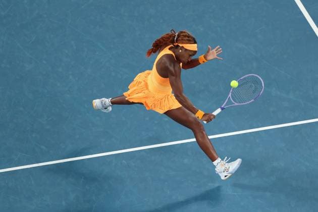 Coco Gauff during her quarter final match Australian Open tennis tournament, Day Ten, Melbourne Park, Australia - 27 Jan 2026Melbourne Melbourne Park Victoria (VIC) Australia  Copyright: xRachelxBach Shutterstockx 16403663cm