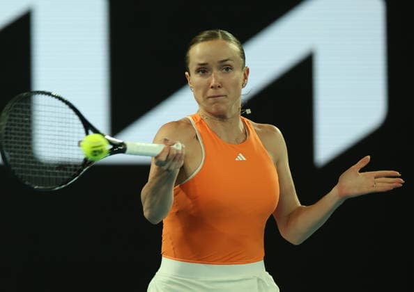 January 27, 2026, Melbourne, Victoria, Australia: ELINA SVITOLINA of Ukraine during the match against C. Gauff of USA in the quarterfinal of Australian Open, Melbourne, Australia. Svitolina won 6:1, 6:2. Melbourne Australia - ZUMAc278 20260127_zsp_c278_009 Copyright: xMarcinxCholewinskix