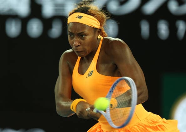 January 27, 2026, Melbourne, Victoria, Australia: COCO GAUFF of USA during the match against E. Svitolina of Ukraine in the quarterfinal of Australian Open, Melbourne, Australia. Gauff lost 1:6, 2:6. Melbourne Australia - ZUMAc278 20260127_zsp_c278_036 Copyright: xMarcinxCholewinskix