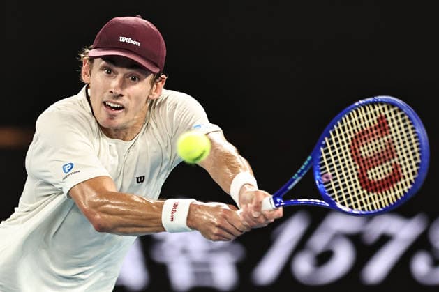 Alex de Minaur, AUS, during quarterfinals at 2026 Australian Open in Melbourne, 27 01 2026