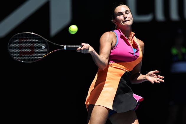 Aryna Sabalenka, BLR, during quarterfinals of 2026 Australian Open in Melbourne, 27 01 2026