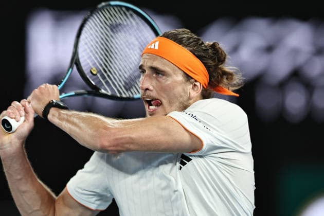Alexander Zverev, GER, during quarterfinals at 2026 Australian Open in Melbourne, 27 01 2026
