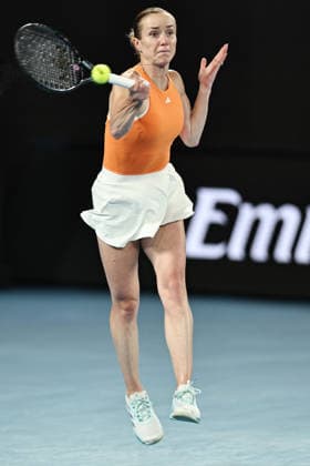 Elina Svitolina, UKR, during quarterfinals of 2026 Australian Open in Melbourne, 27 01 2026