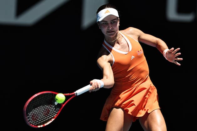 Iva Jovic, USA, during quarterfinals of 2026 Australian Open in Melbourne, 27 01 2026