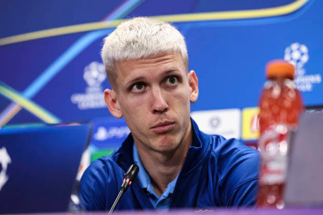 January 27, 2026, Sant Joan Despi, Barcelona, SPAIN: Dani Olmo of FC Barcelona, Barca attends his press conference, PK, Pressekonferenz during the training day of FC Barcelona ahead the UEFA Champions League 2025 26, football match against FC Copenhague at Ciudad Esportiva Joan Gamper on January 27, 2026 in Sant Joan Despi, Barcelona, Spain. Sant Joan Despi SPAIN - ZUMAa181 20260127_zaa_a181_081 Copyright: xJavierxBorregox