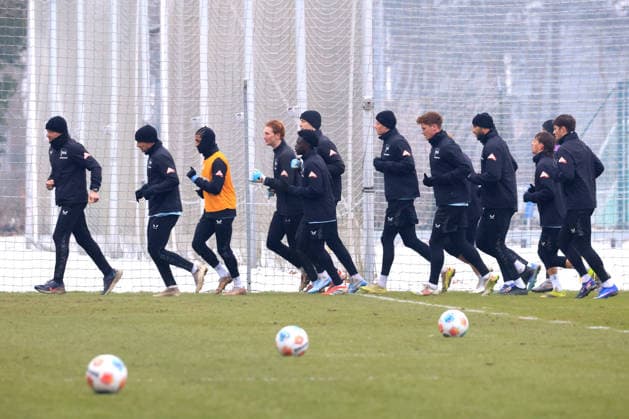 DEU, DFL, 2 FBL Hertha BSC, Training, 27 01 2026, Sportforum, Berlin, DEU, DFL, 2 FBL Hertha BSC, Training, im Bild Hertha Spielerkreis DFL regulations prohibit any use of Photographs as image sequences and or quasi video nordphotoxGmbHx xEngler nph00076