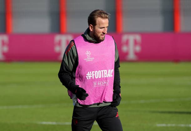 Football, Men, Champions League, Season 2025 2026, FC Bayern Munich, Final training Harry Kane FC Bayern Munich standing, head, upper body