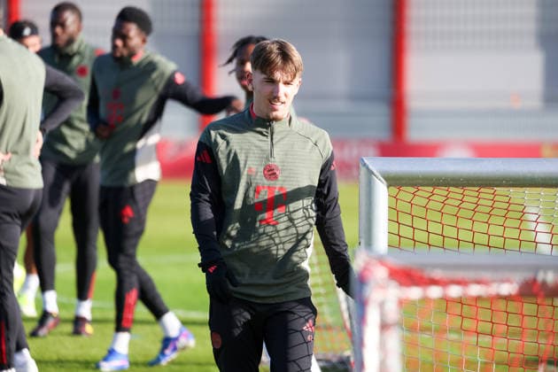 Lennart Karl FC Bayern Muenchen, 42 , GER, Final training, FC Bayern Muenchen, Football, UEFA Champions League, League phase, Matchday 8, 2025 2026 season, 27 01 2026, GER, Final training, FC Bayern Muenchen, Football, UEFA Champions League, League phase, Matchday 8, 2025 2026 season, 27 01 2026 Muenchen Copyright: xEibner-Pressefoto JennixMaulx EP_JML