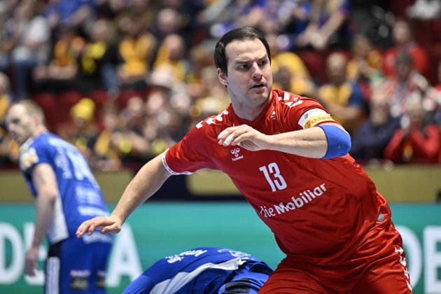 MALMÖ, SVERIGE 20260127 Switzerland s Michael Kusio in action during the 2026 EHF European Men s Handball Championship the EHF Euro 2026 main round match between Switzerland and Iceland at Malmö Arena, in Malmö, Sweden, on January 27, 2026 MALMÖ SVERIGE x50090x  Copyright: xJohanxNilsson TTx EHF EURO 2026 SWITZERLAND-ICELAND