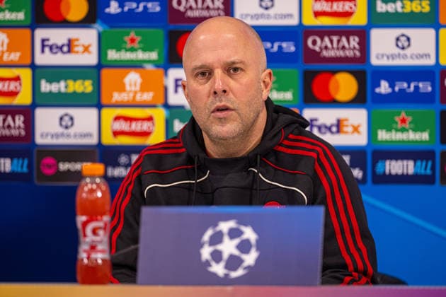 Football - UEFA Champions League - League Phase - Liverpool FC v QarabaÄü FK - MD-1 LIVERPOOL, ENGLAND - Tuesday, January 27, 2026: Liverpool s head coach Arne Slot during a press conference, PK, Pressekonferenz at Anfield ahead of the UEFA Champions League game between Liverpool FC and QarabaÄü FK. (Photo by David Rawcliffe Propaganda) LIVERPOOL Anfield MERSEYSIDE ENGLAND  Copyright: xDavidxRawcliffex P2026-01-27-Liverpool_ Qarabag_MD-1-38